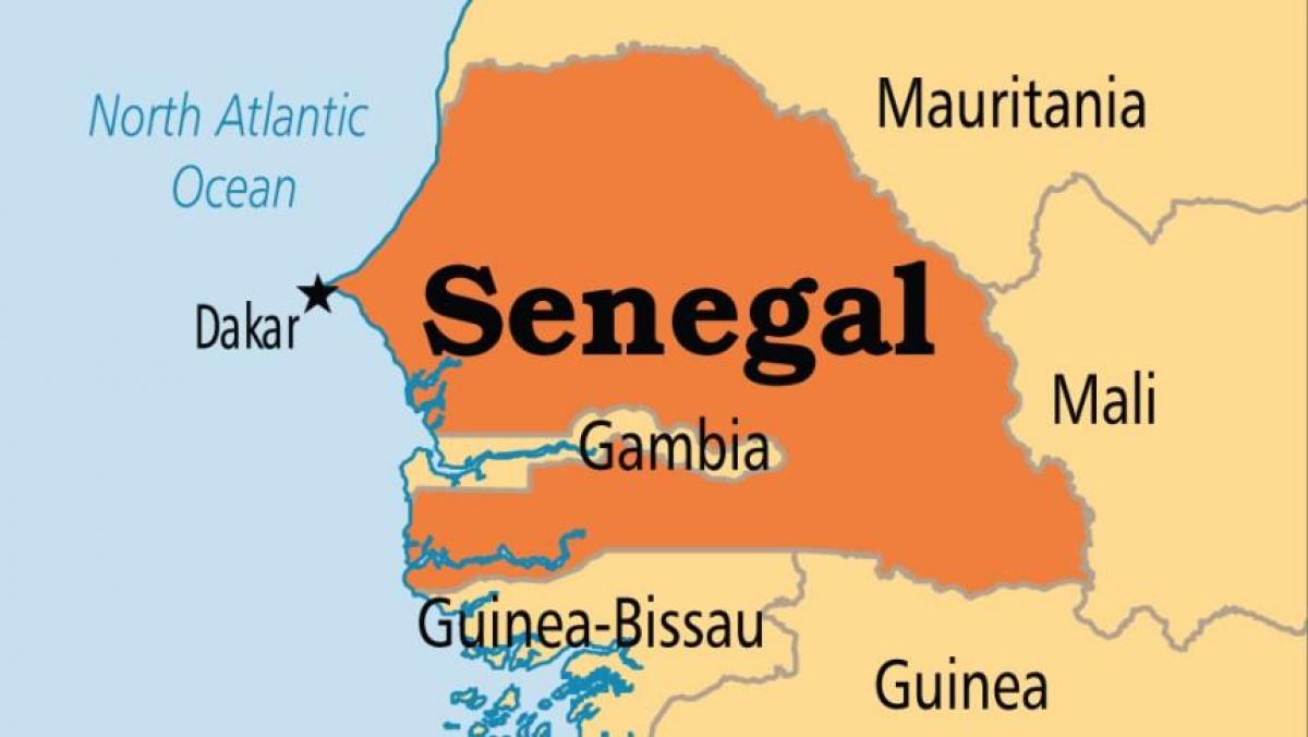 kartta dakar Senegal