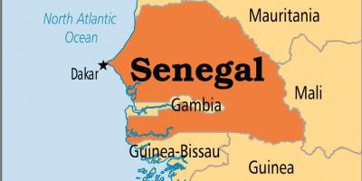 Senegalin maailman kartta